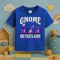 Gnome One Fights Alone Testicular Cancer Awareness Cute Gift Toddler T-Shirt thumb 3