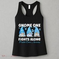 Gnome One Fights Alone Light Blue Prostate Cancer Awareness Women's Tank Top thumb 3