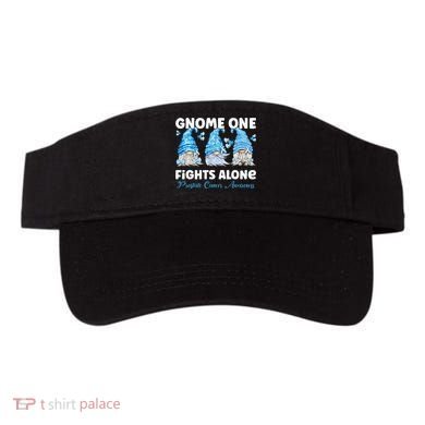 Gnome One Fights Alone Light Blue Prostate Cancer Awareness Visor