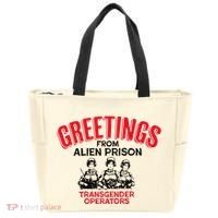 Greetings Operators From Alien Prison Tote Bag thumb 0