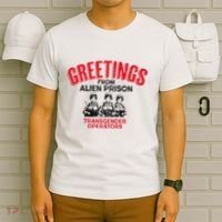 Greetings Operators From Alien Prison T-Shirt thumb 6