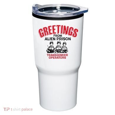 Greetings Operators From Alien Prison Tumbler