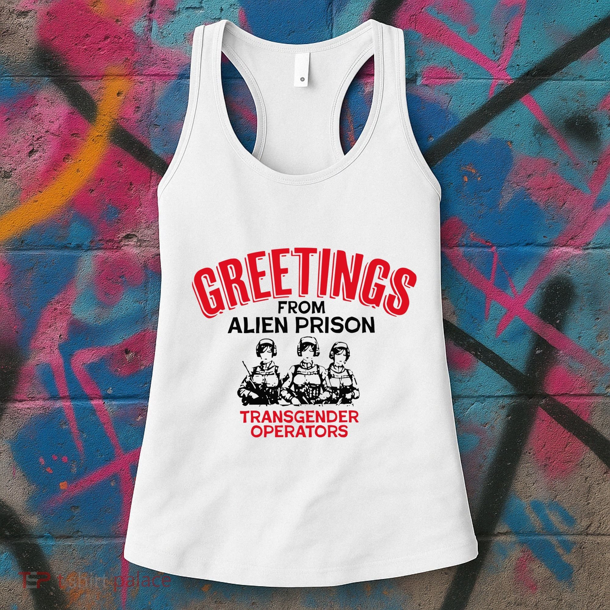 Greetings Operators From Alien Prison Women's Tank Top