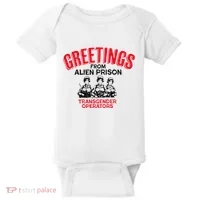 Greetings Operators From Alien Prison Baby Bodysuit thumb 0