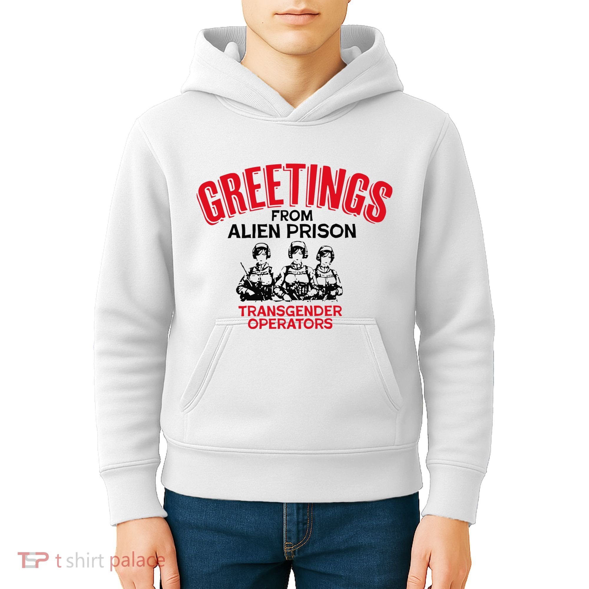 Greetings Operators From Alien Prison Kids Hoodie