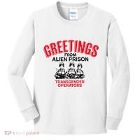 Greetings Operators From Alien Prison Kids Long Sleeve Shirt thumb 0