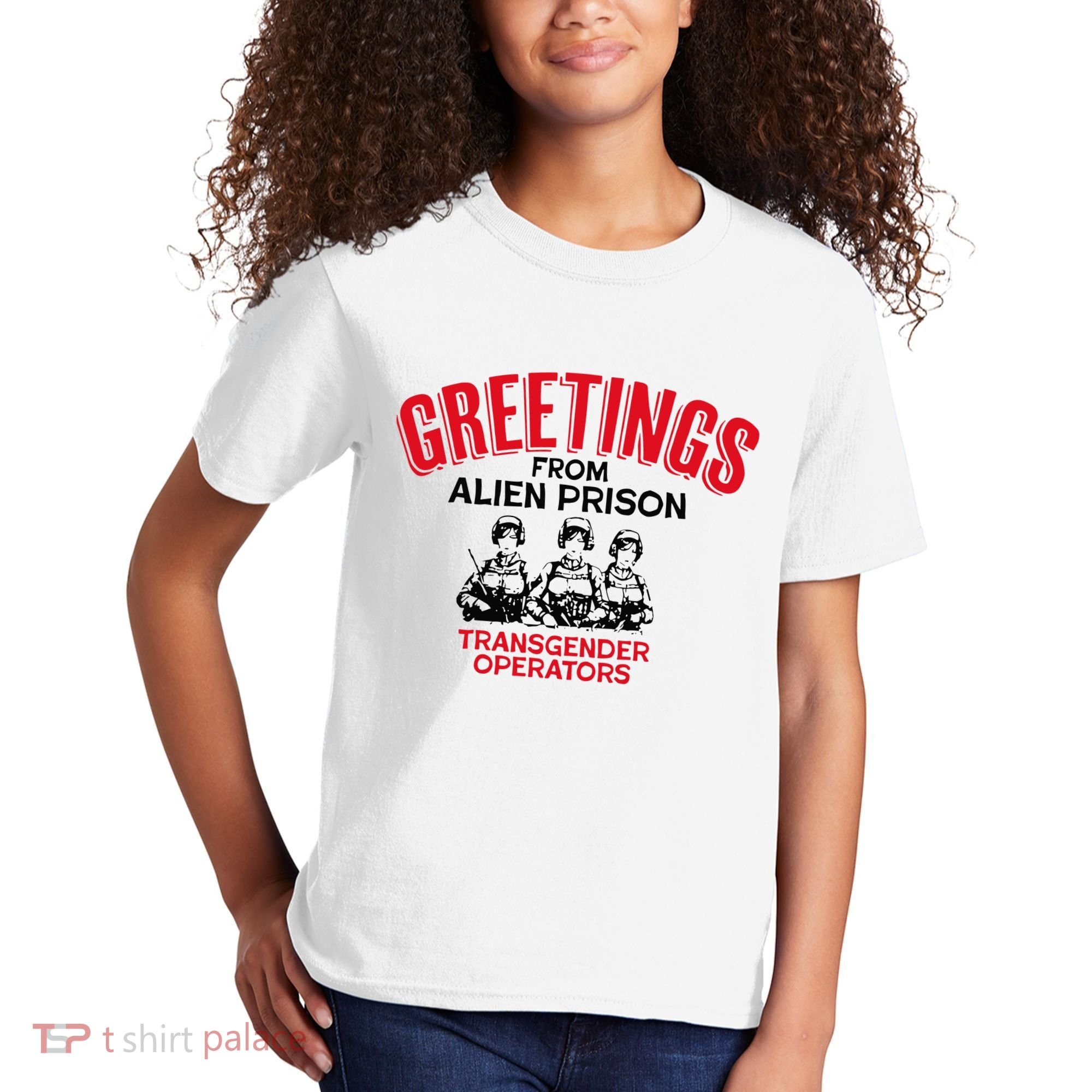 Greetings Operators From Alien Prison Kids T-Shirt