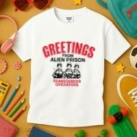 Greetings Operators From Alien Prison Kids T-Shirt thumb 3