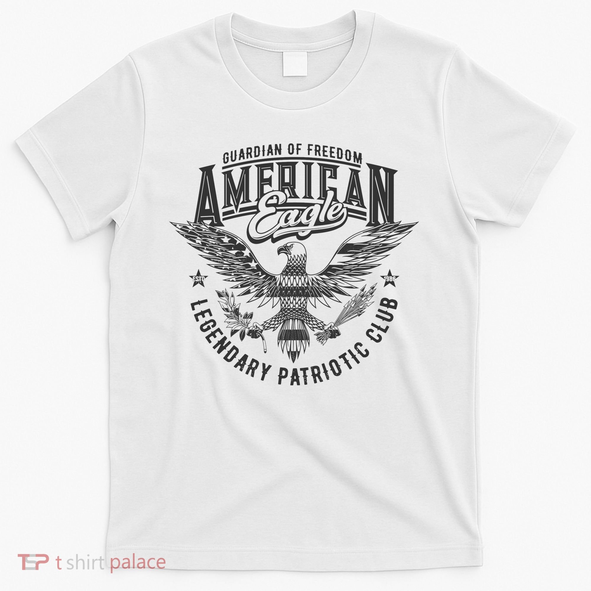 Guardian Of Freedom American Eagle Legendary Patriotic Club T-Shirt