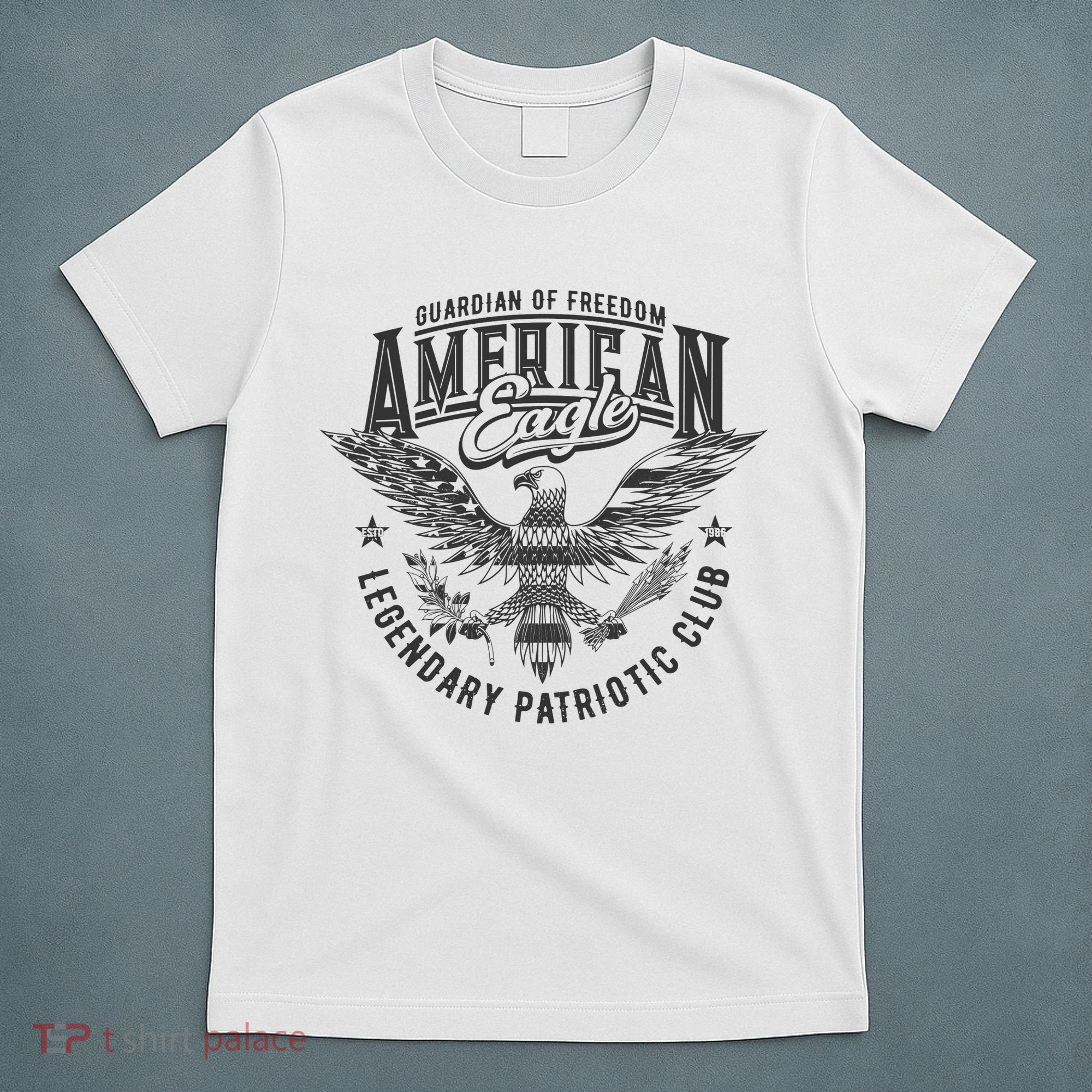 Guardian Of Freedom American Eagle Legendary Patriotic Club T-Shirt