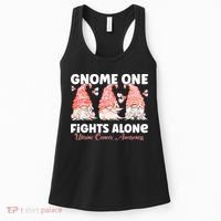 Gnome One Fights Alone Peach Uterine Cancer Awareness Women's Tank Top thumb 0