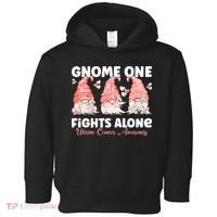 Gnome One Fights Alone Peach Uterine Cancer Awareness Toddler Hoodie thumb 0