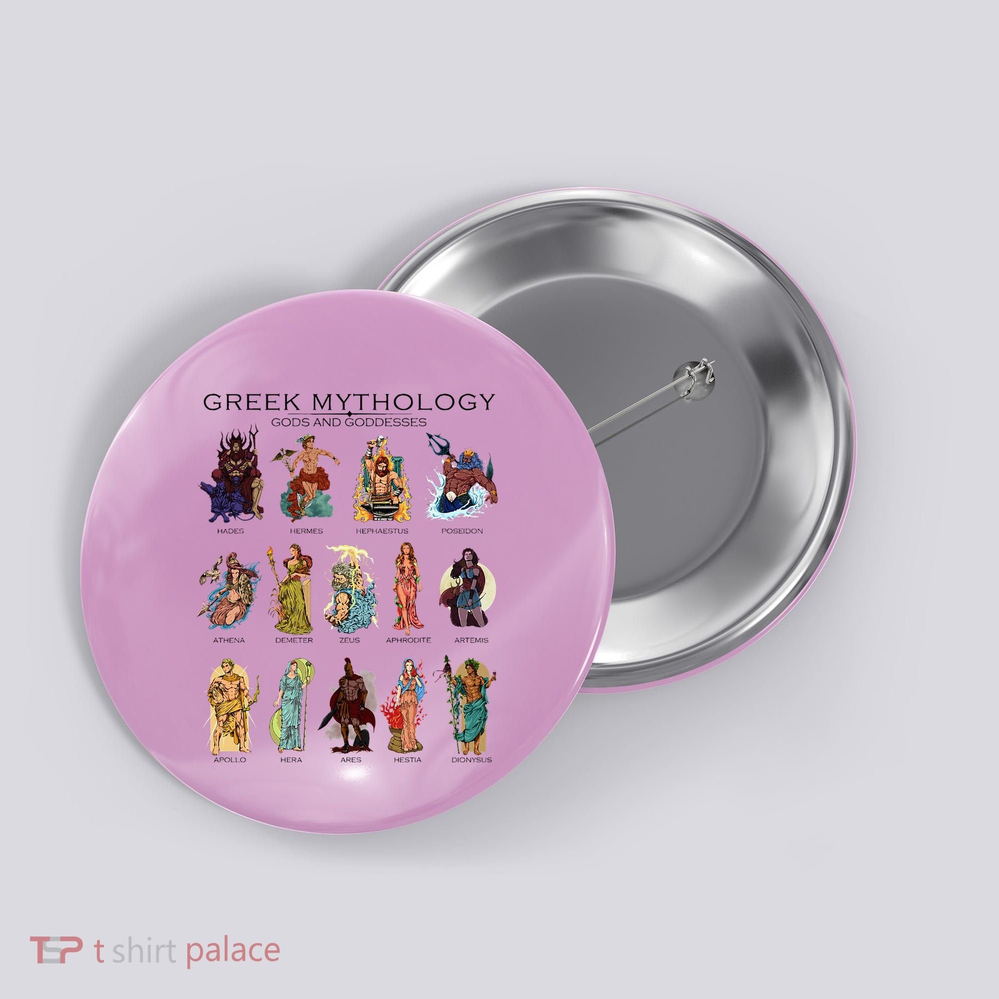 Gods Of Greek Mythology Button