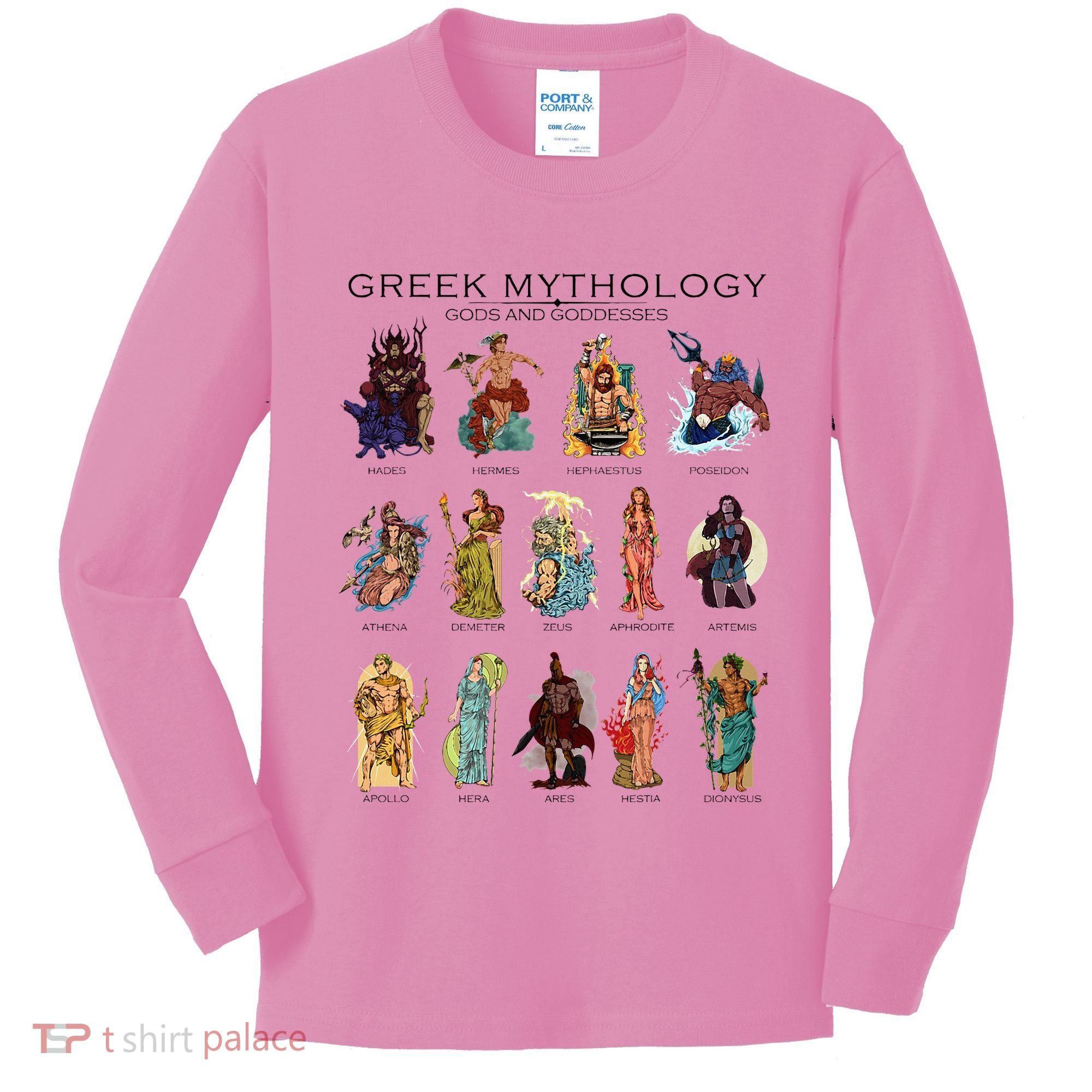 Gods Of Greek Mythology Kids Long Sleeve Shirt
