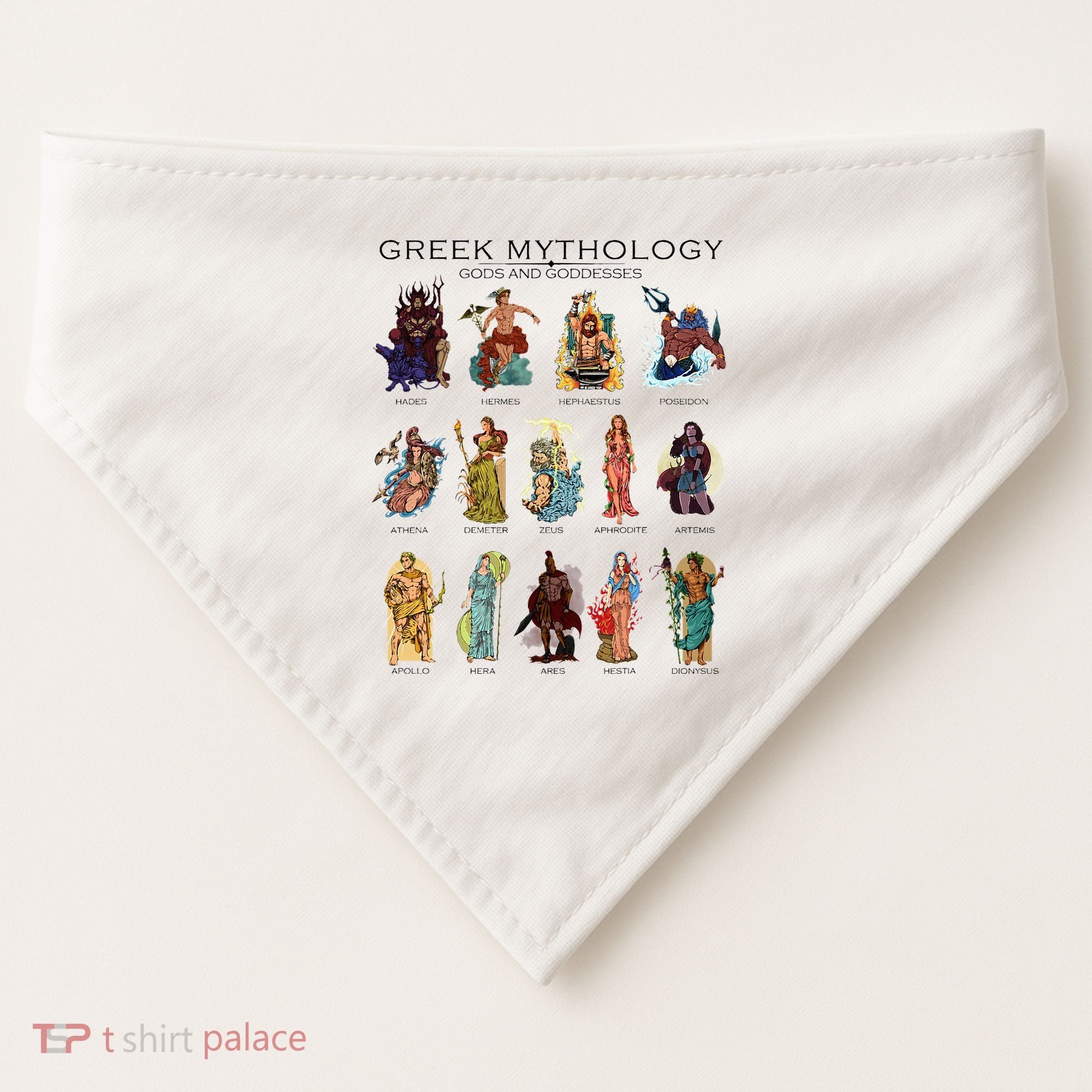 Gods Of Greek Mythology USA-Made Doggie Bandana