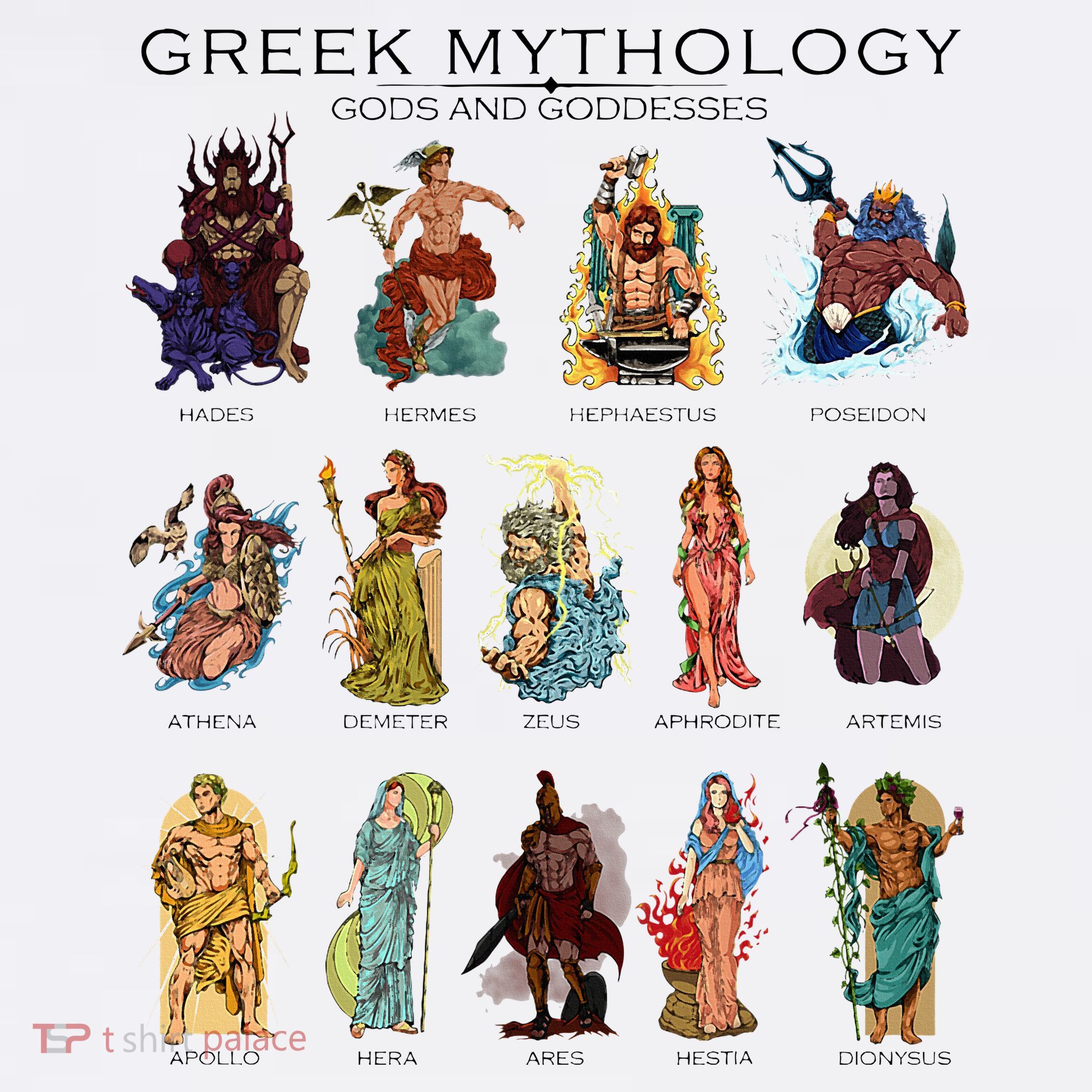 Gods Of Greek Mythology Women's Hoodie