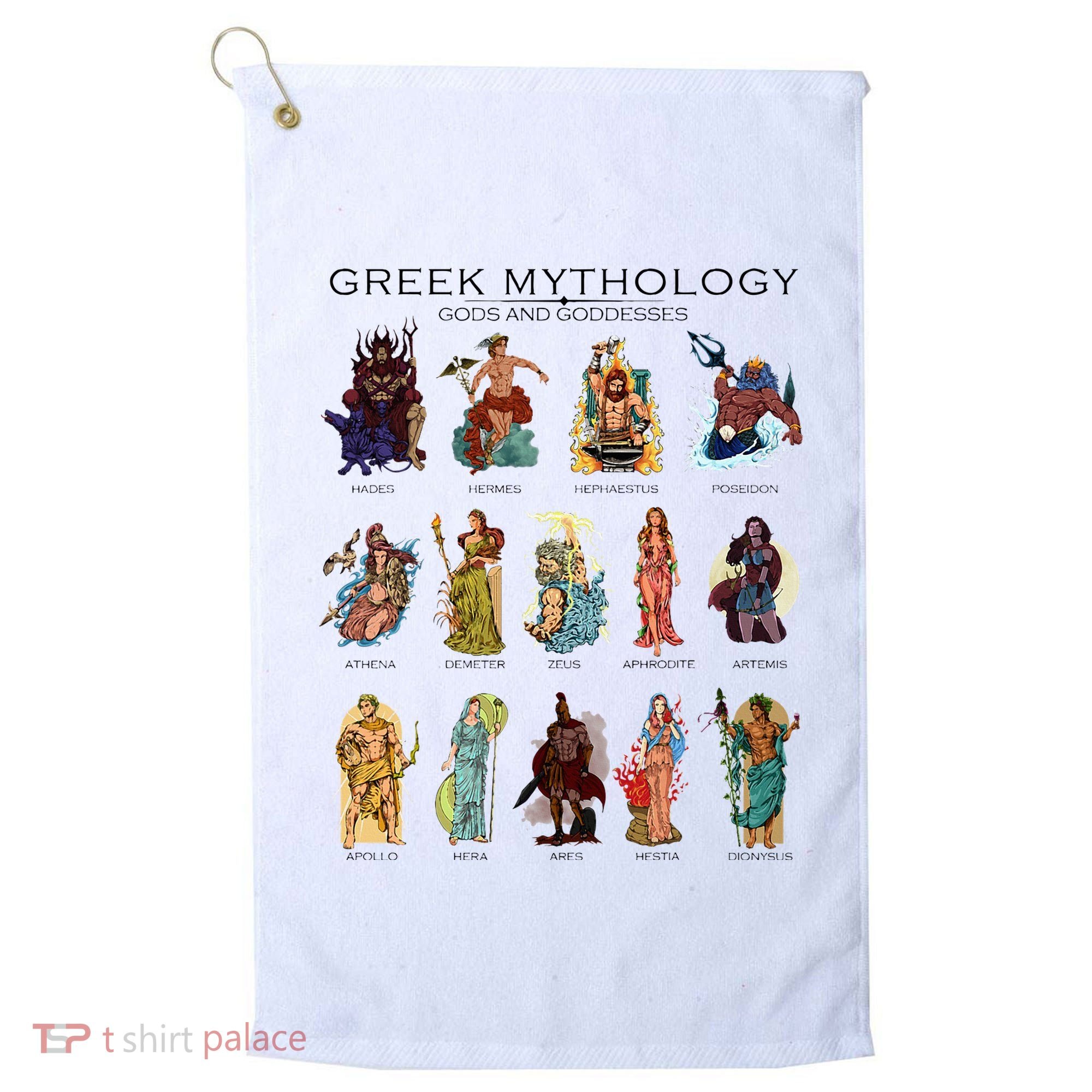 Gods Of Greek Mythology Golf Towel