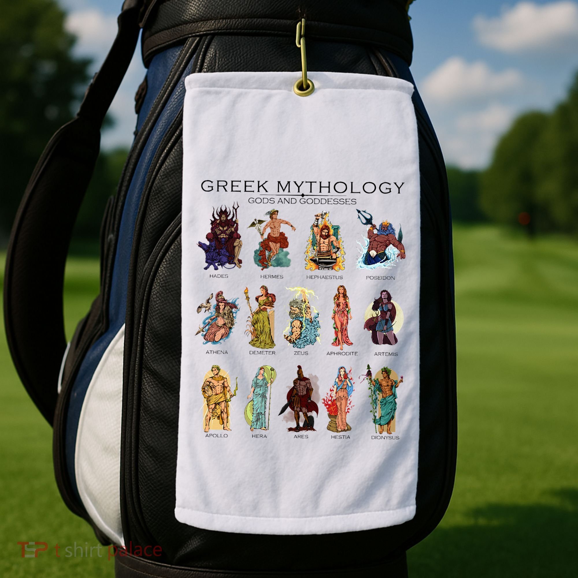 Gods Of Greek Mythology Golf Towel