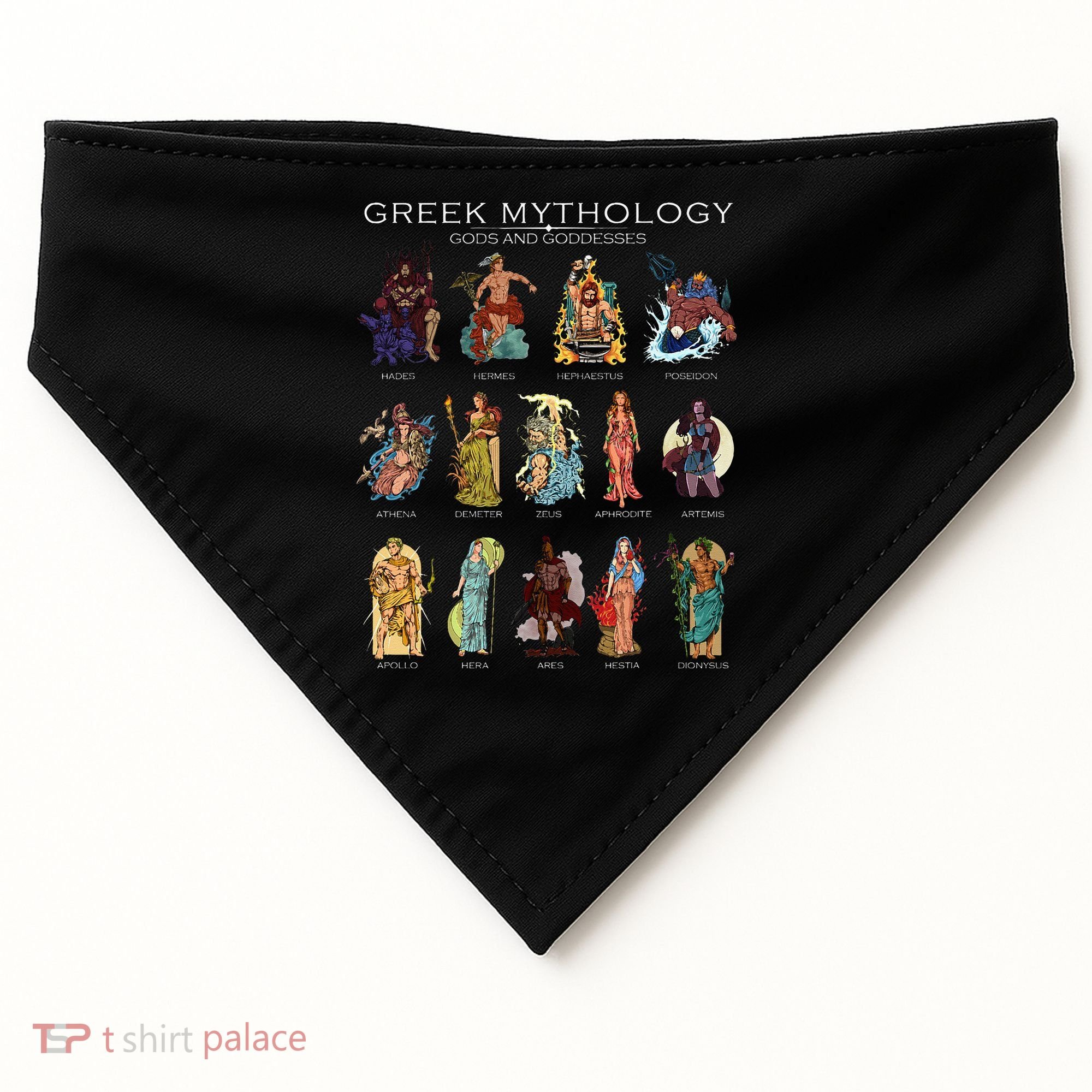 Gods Of Greek Mythology USA-Made Doggie Bandana
