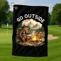 Go Outside Golf Towel thumb 1