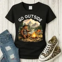 Go Outside Women's T-Shirt thumb 3