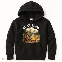Go Outside Kids Hoodie thumb 0