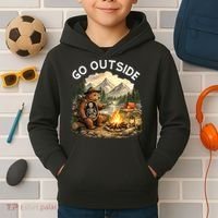 Go Outside Kids Hoodie thumb 2