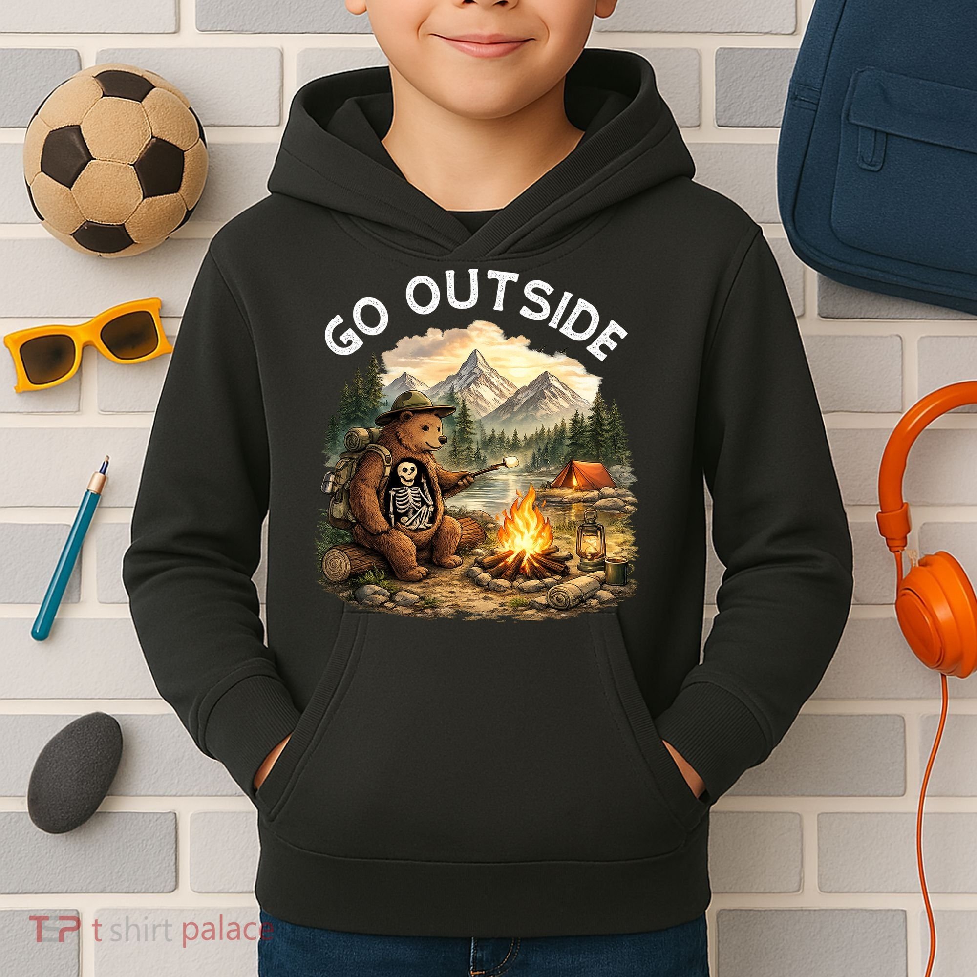Go Outside Kids Hoodie