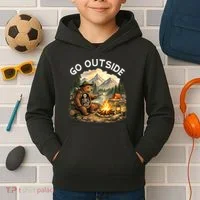 Go Outside Kids Hoodie thumb 2