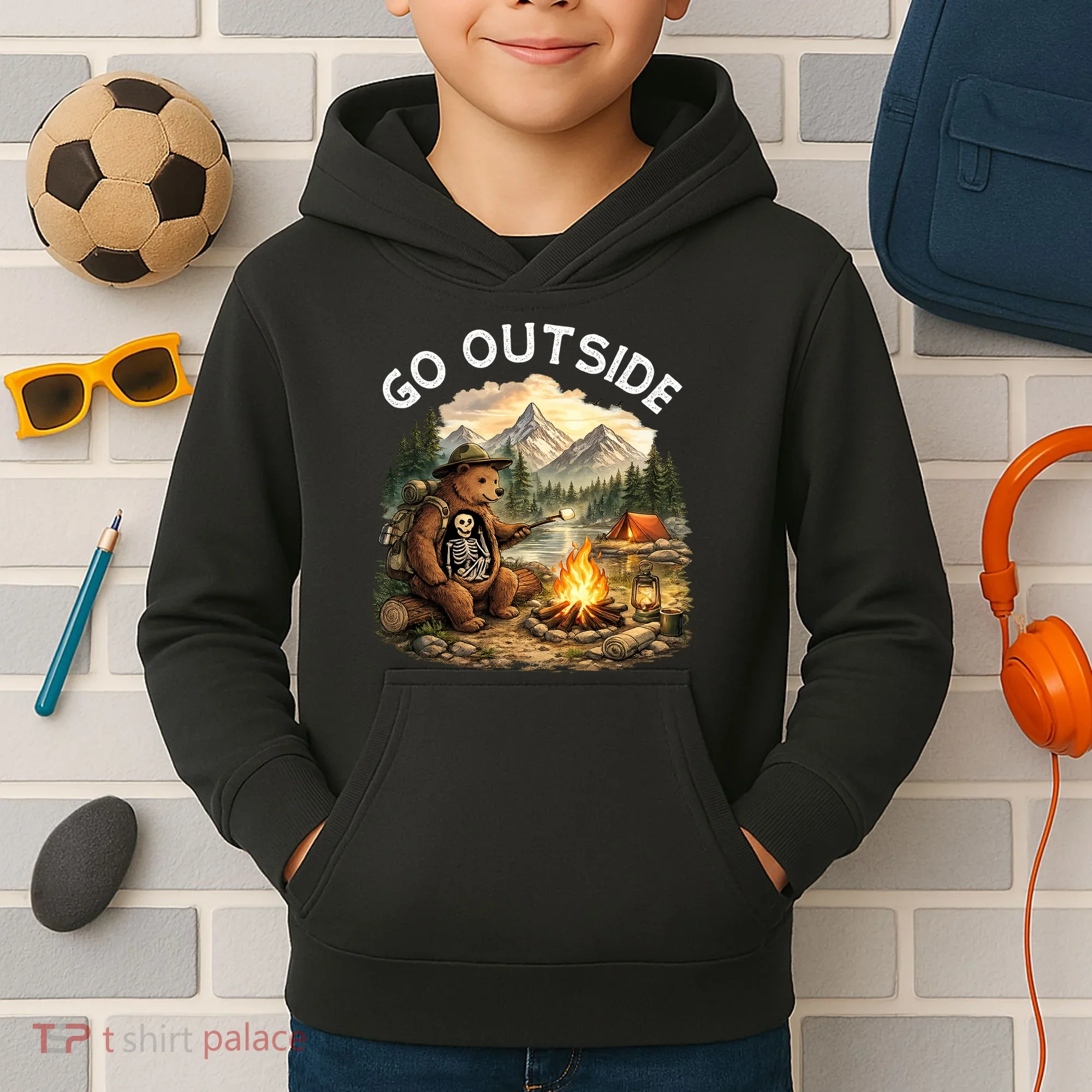 Go Outside Kids Hoodie