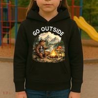 Go Outside Kids Hoodie thumb 3