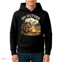Go Outside Kids Hoodie thumb 4