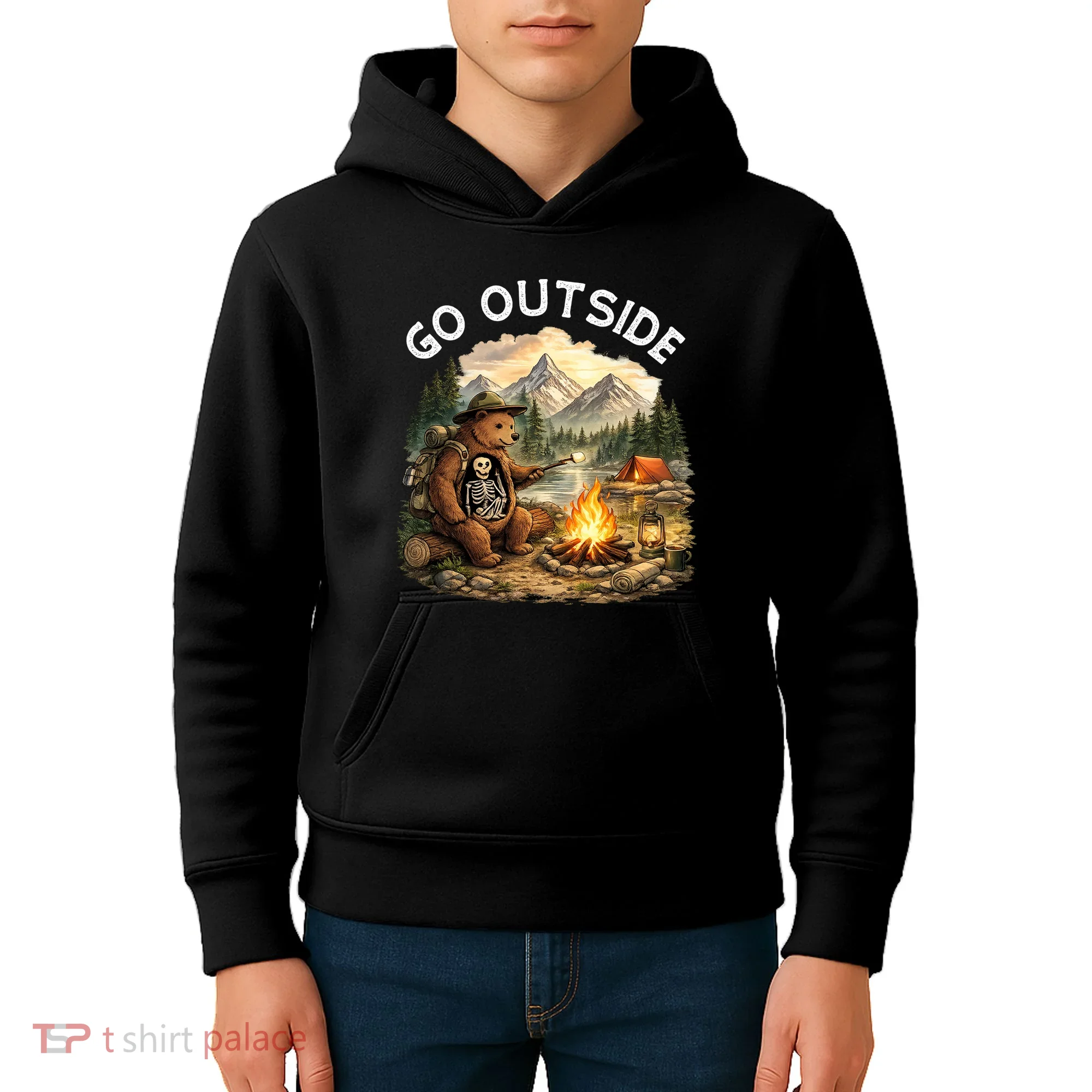 Go Outside Kids Hoodie