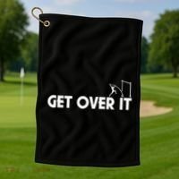 Get Over It Pole Vault Golf Towel thumb 1