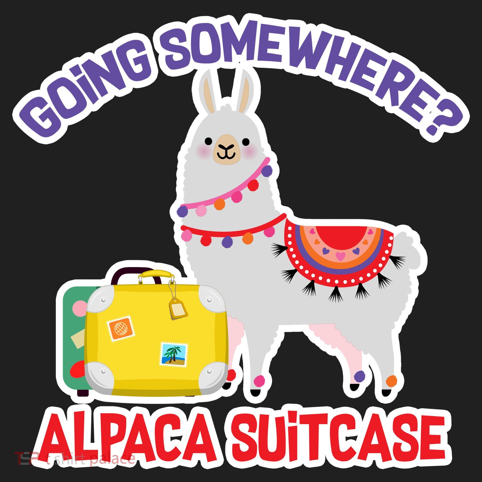 Going Somewhere Alpaca Suitcase Tumbler