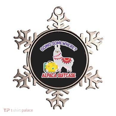 Going Somewhere Alpaca Suitcase Ornament
