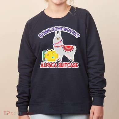 Going Somewhere Alpaca Suitcase Women's Sweatshirt