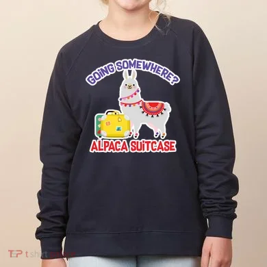 Going Somewhere Alpaca Suitcase Women's Sweatshirt