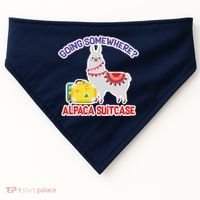 Going Somewhere Alpaca Suitcase USA-Made Doggie Bandana thumb 0