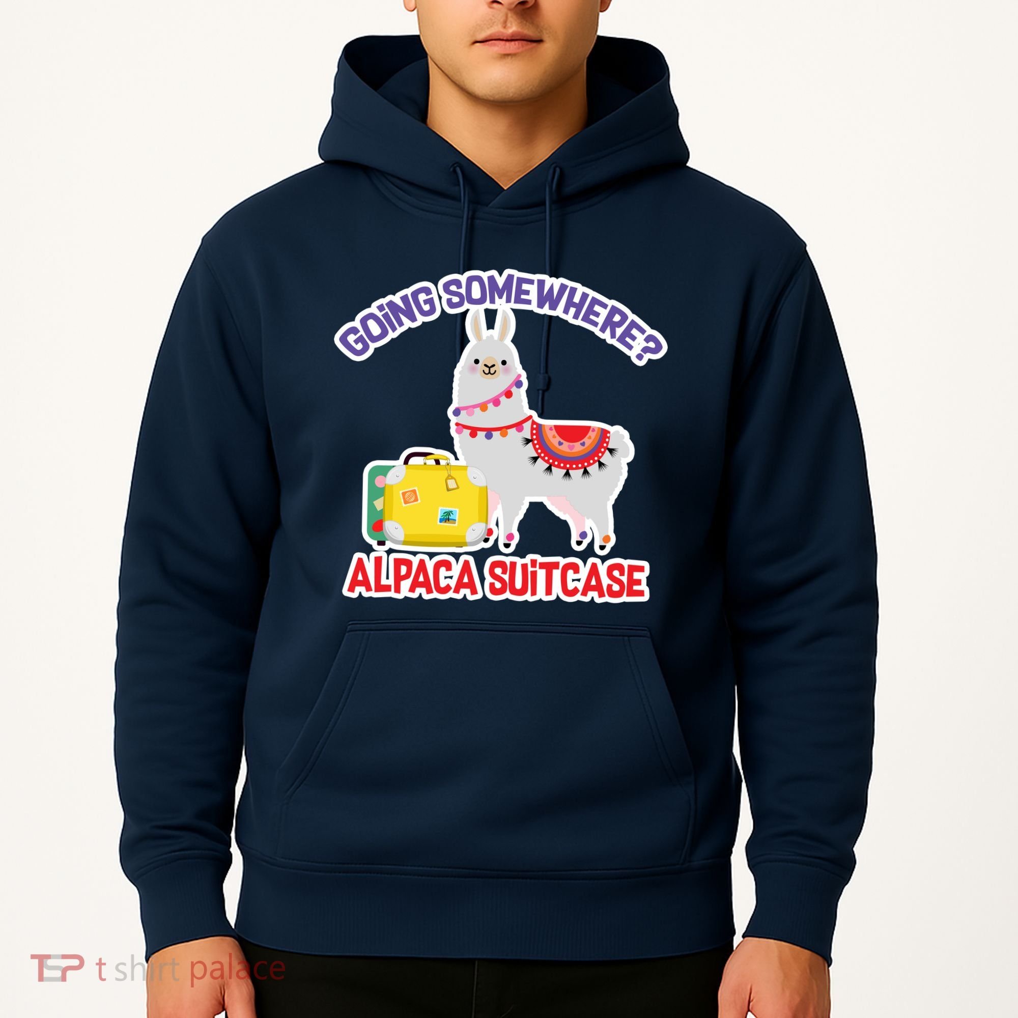 Going Somewhere Alpaca Suitcase Hoodie