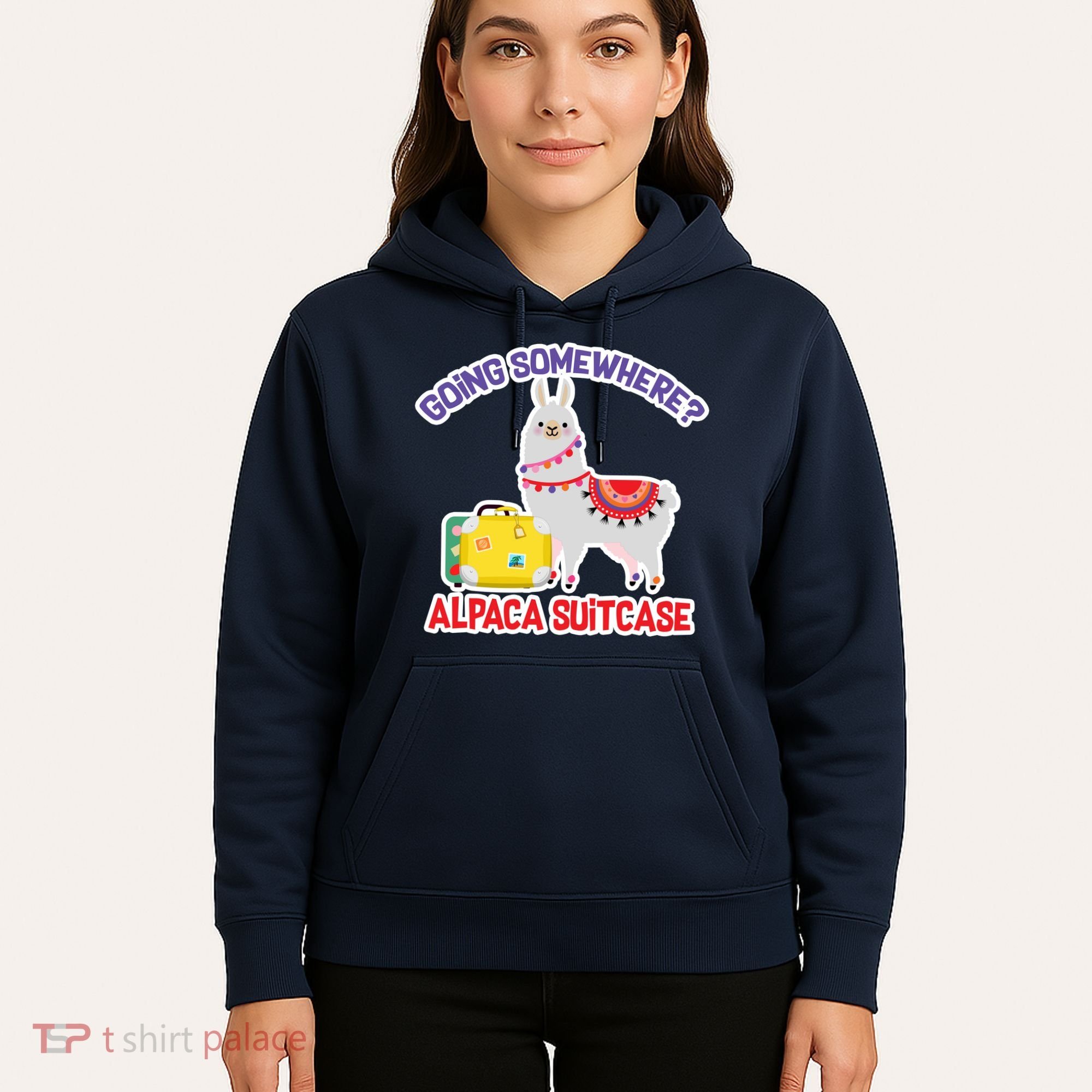 Going Somewhere Alpaca Suitcase Hoodie