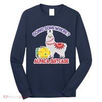 Going Somewhere Alpaca Suitcase Long Sleeve Shirt thumb 0