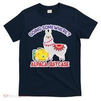 Going Somewhere Alpaca Suitcase T-Shirt thumb 0