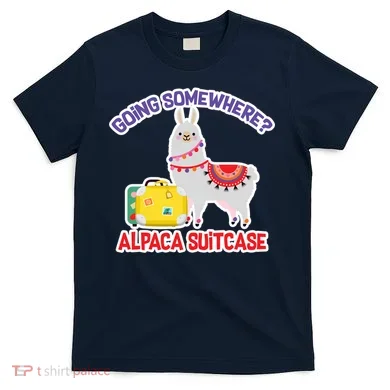 Going Somewhere Alpaca Suitcase T-Shirt