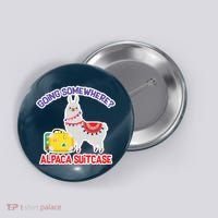 Going Somewhere Alpaca Suitcase Button thumb 0