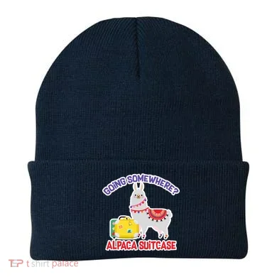Going Somewhere Alpaca Suitcase Beanie