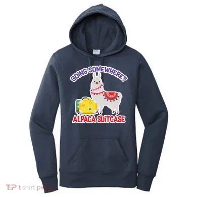 Going Somewhere Alpaca Suitcase Women's Hoodie