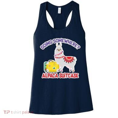 Going Somewhere Alpaca Suitcase Women's Tank Top