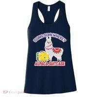 Going Somewhere Alpaca Suitcase Women's Tank Top thumb 0