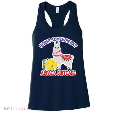 Going Somewhere Alpaca Suitcase Women's Tank Top